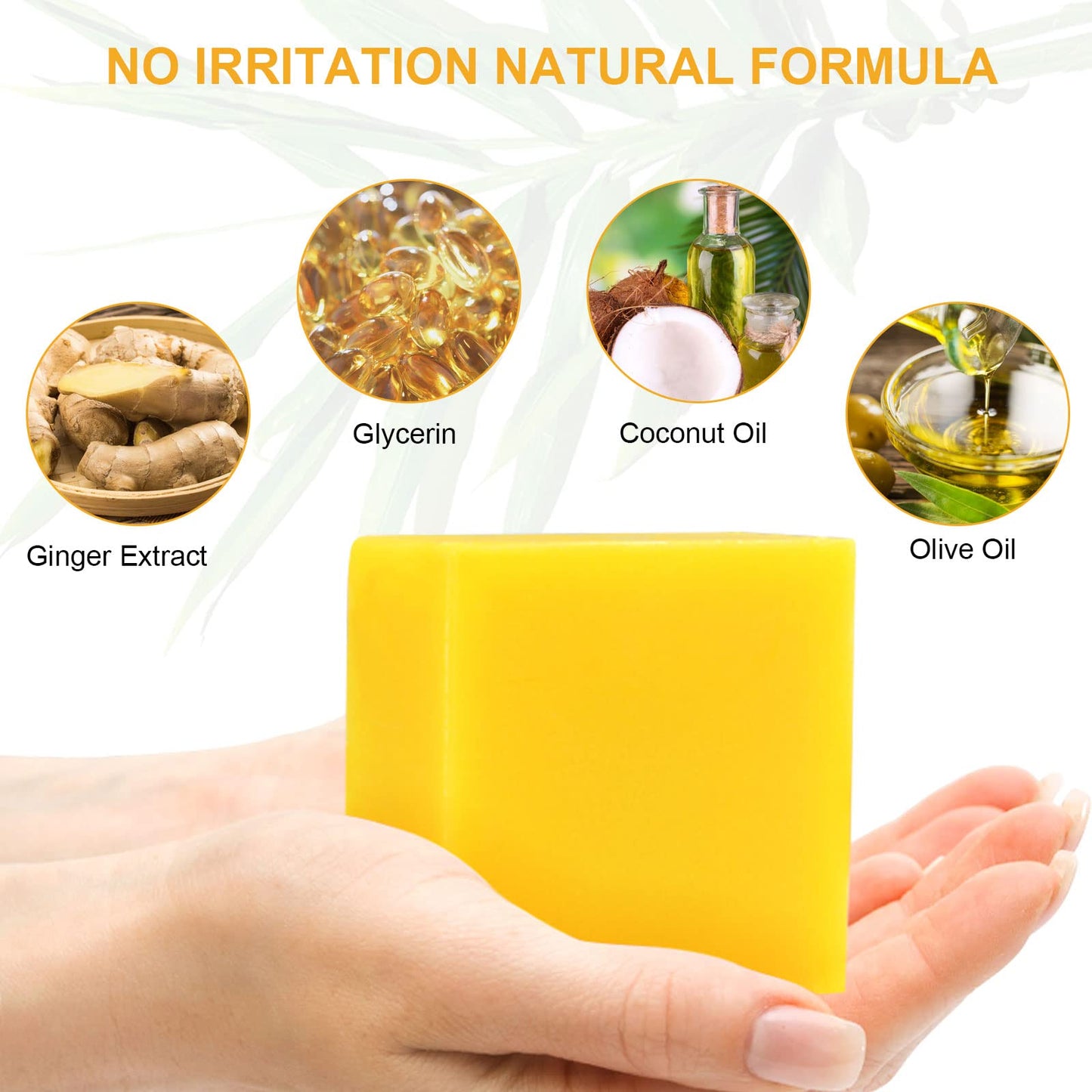 Organic Ginger Soap, Moisturizing Bath Soap, Slimming Ginger Soap, Deep Clean Effectively MoulisUS supplements