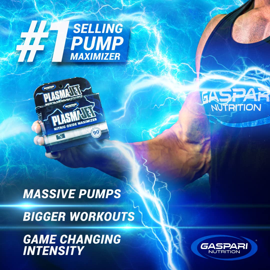Gaspari Nutrition PlasmaJet, Legendary N.O. Nitric Oxide Maximizer, Increased Lean Mass Gaspari NutritionUS supplements