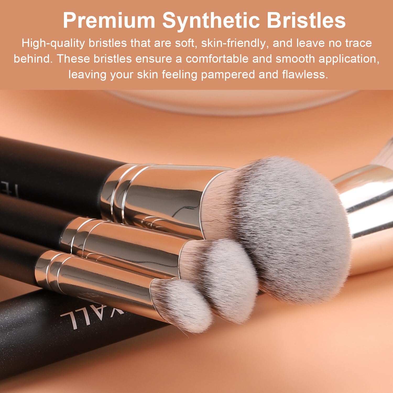 TEOYALL Foundation Contour Conceal Brush Set, 3PCS Angled Synthetic Kabuki Brush for Blending Setting Buffing with Liquid, Cream and Powder Cosmetic (170S/270S/370S) TEOYALLAu supplements