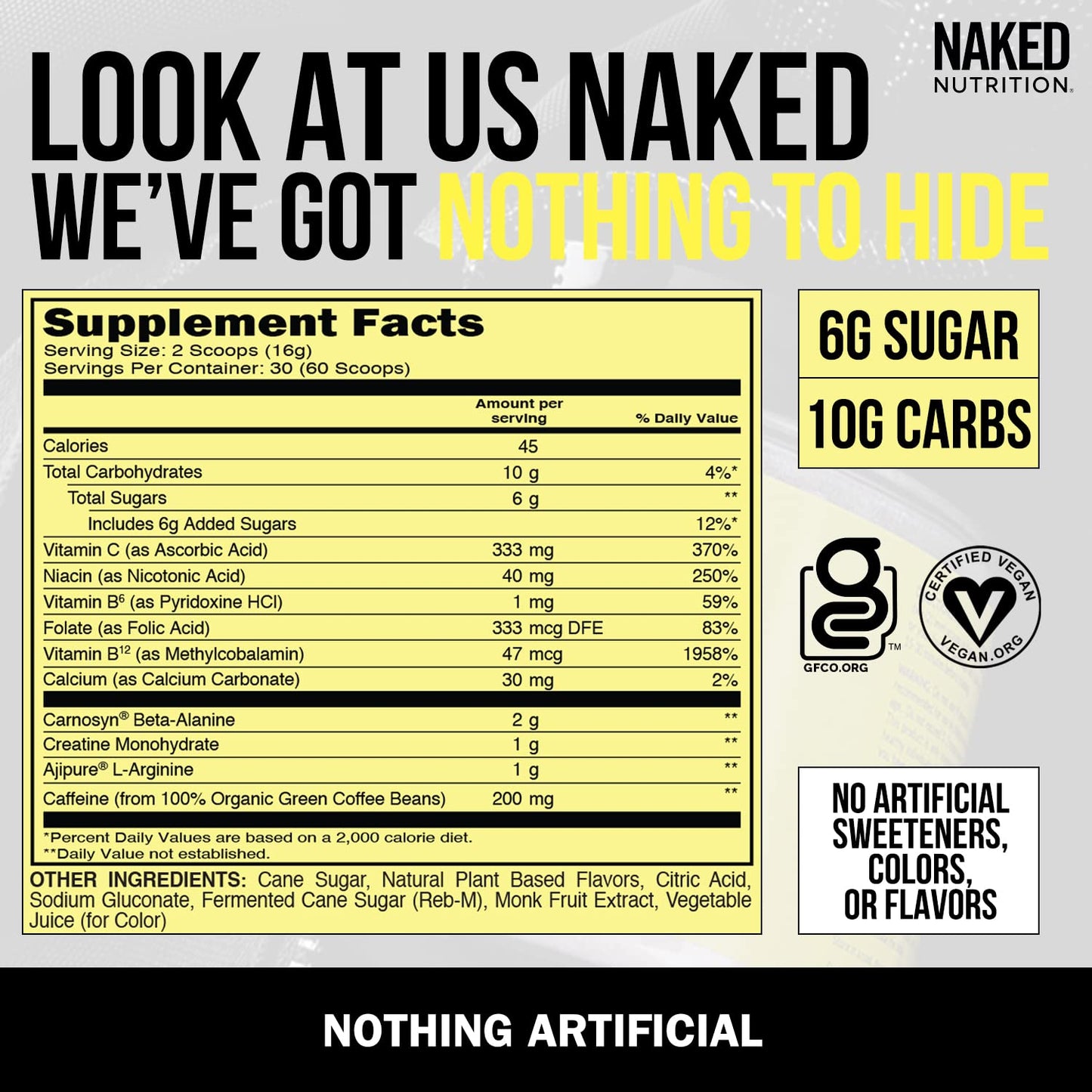 NAKED nutrition Vegan Energizing Bundle: Naked Citrus Energy Super Greens Powder NAKED nutritionUS supplements