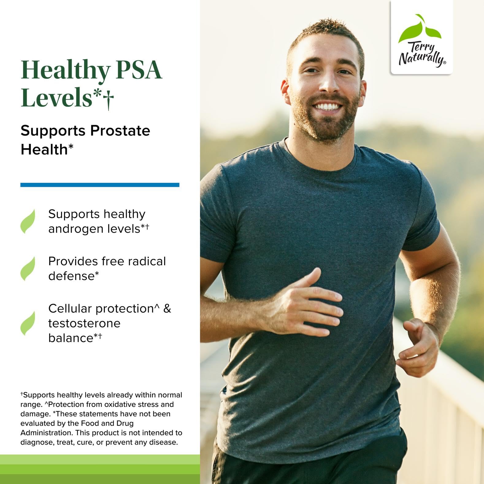 Terry Naturally Healthy PSA Levels - Dietary Supplement for Healthy Prostate & Hormone Balance Support - Herbal Supplement with Curcumin, Turmeric Essential Oil & Grape Seed Extract - 60 Softgels Terry NaturallyAu supplements