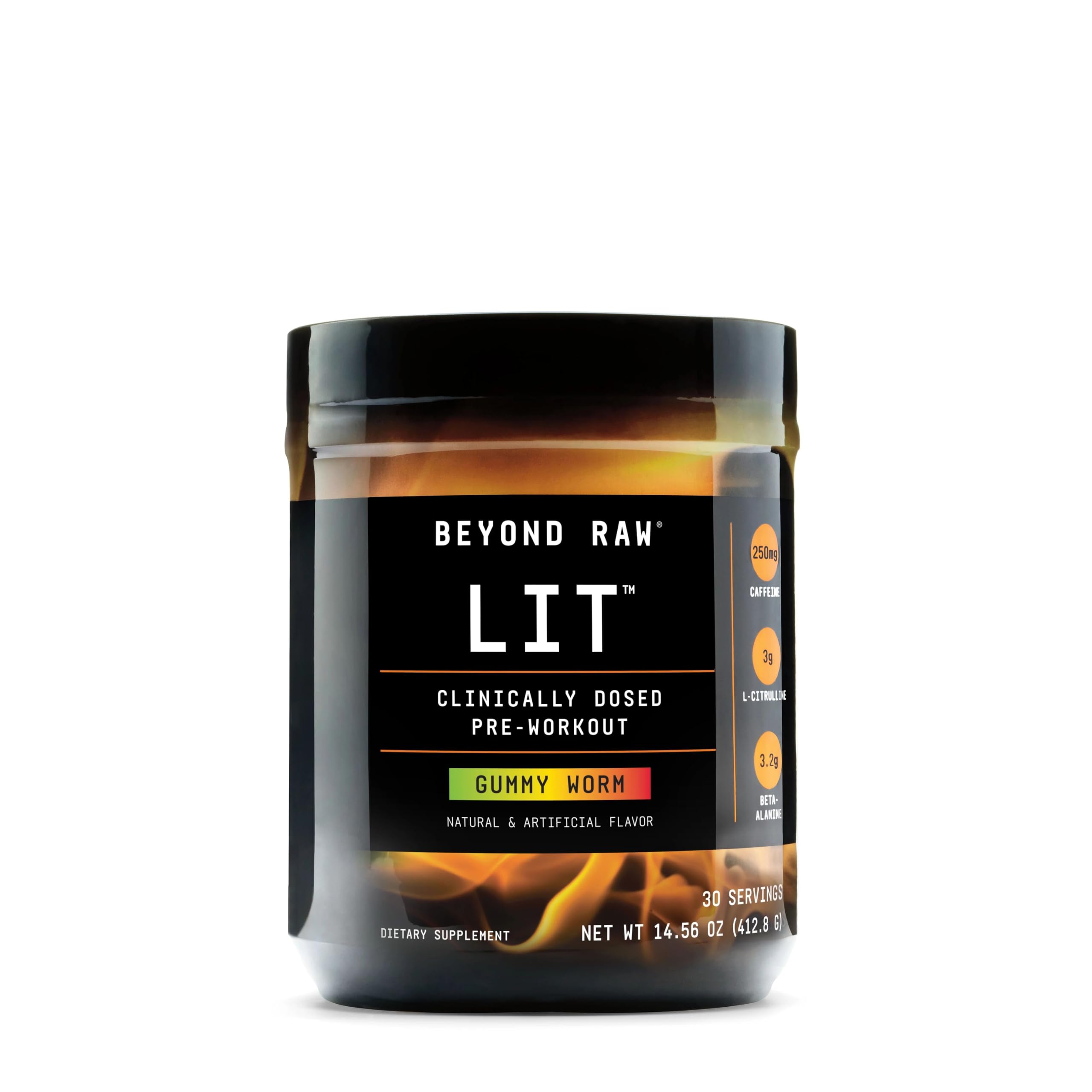 Beyond Raw LIT - Gummy Worm, NET WT 14.9 oz BEYOND RAWAu supplements
