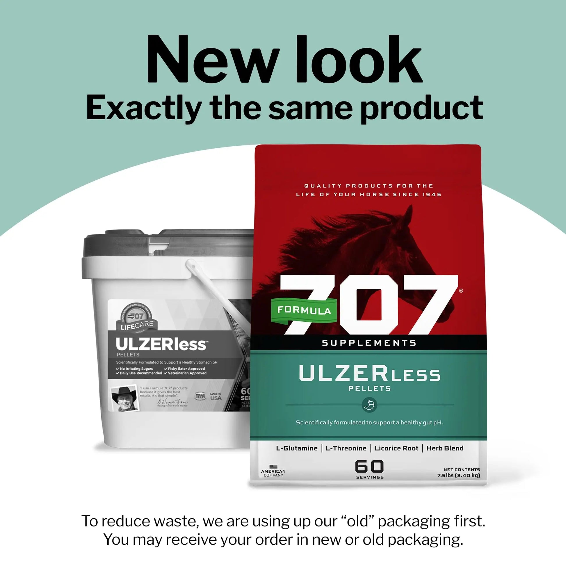 Formula 707 ULZERless Equine Supplement, 7.5lb Bag - Natural Gut Support for Horses with Ulcer Risk Factors Formula 707nz supplements
