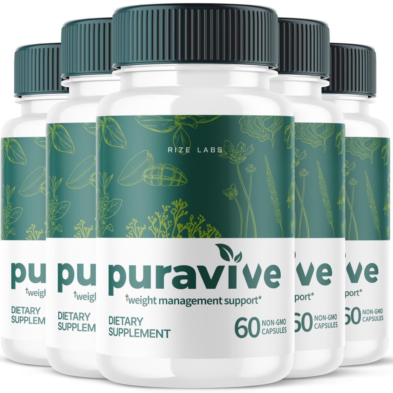 (5 Pack) Puravive Weight Health Pills, Puravive Exotic Rice Capsules Reviews, Purevive Weight rize labsAu supplements