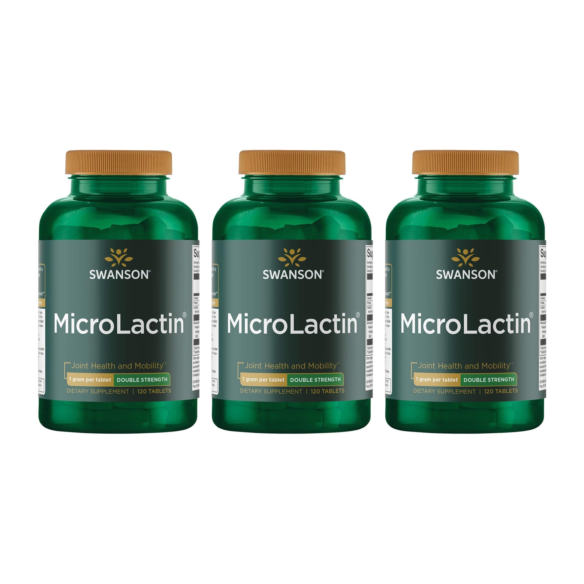 Swanson Microlactin Double Strength 1000 Milligrams 120 Tabs (3 Pack) SwansonAu supplements