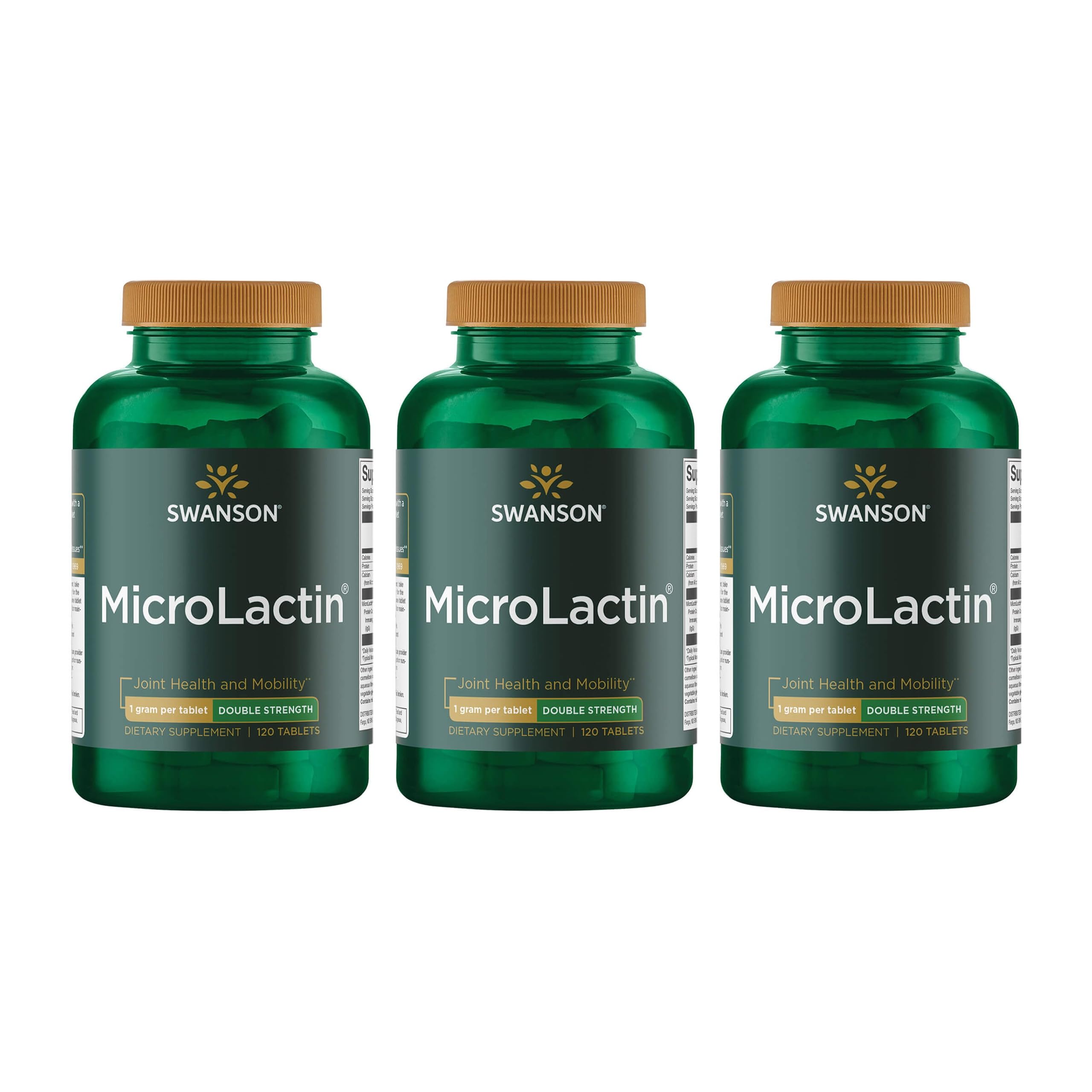 Swanson Microlactin Double Strength 1000 Milligrams 120 Tabs (3 Pack) SwansonAu supplements