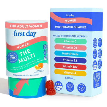 FIRST DAY Multivitamin for Women - Daily Womens Multivitamin Gummies - Vitamin A C D E B12, Magnesium, Zinc, Biotin – Vegan FIRST DAYAu supplements