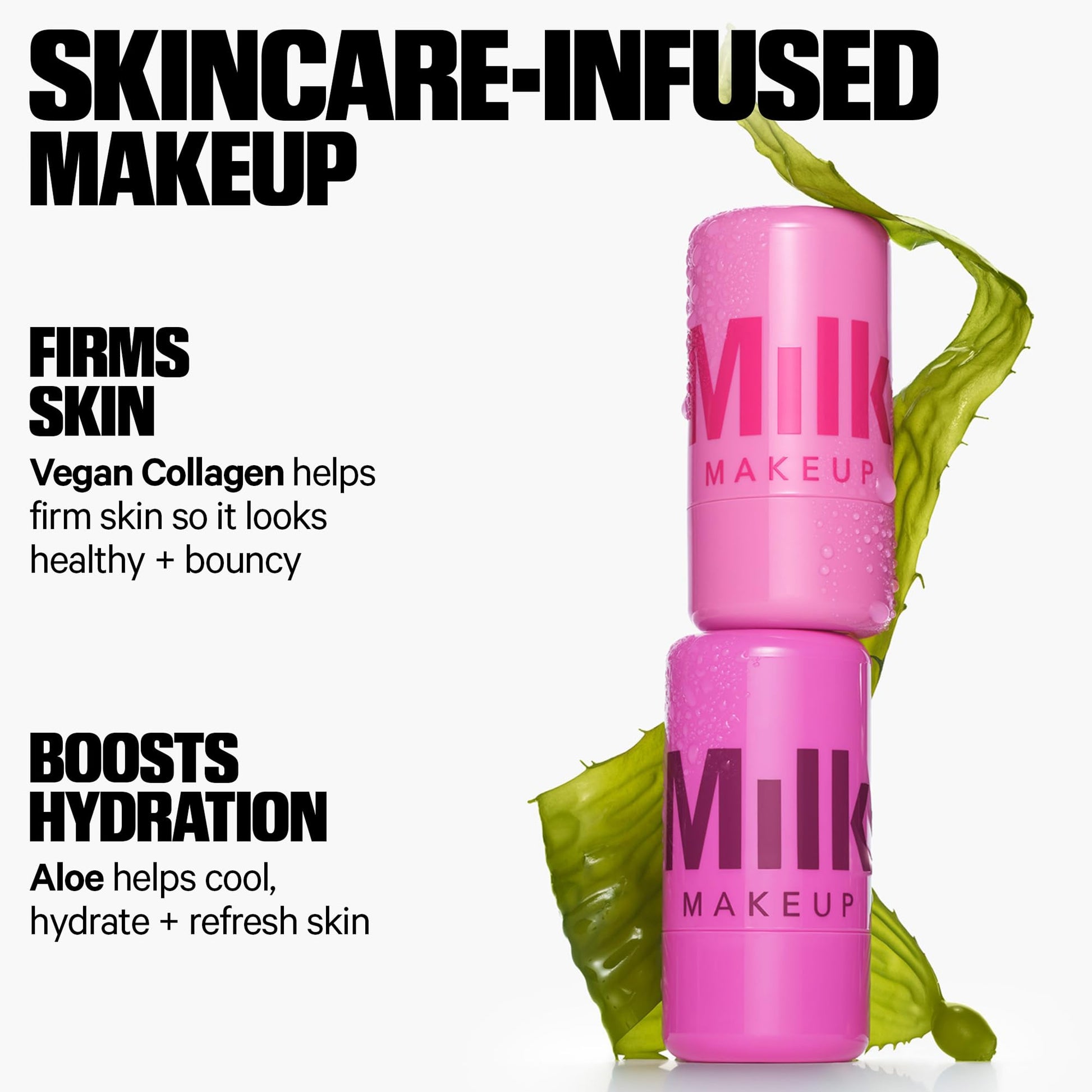 Milk Makeup Cooling Water Jelly Tint – Long-Lasting Sheer Lip + Cheek Stain with Firming Vegan Collagen + Hydrating Aloe – Transfer Proof, Buildable Lip Tint + Blush – Chill (Red), 0.17 oz Milk MakeupAu supplements