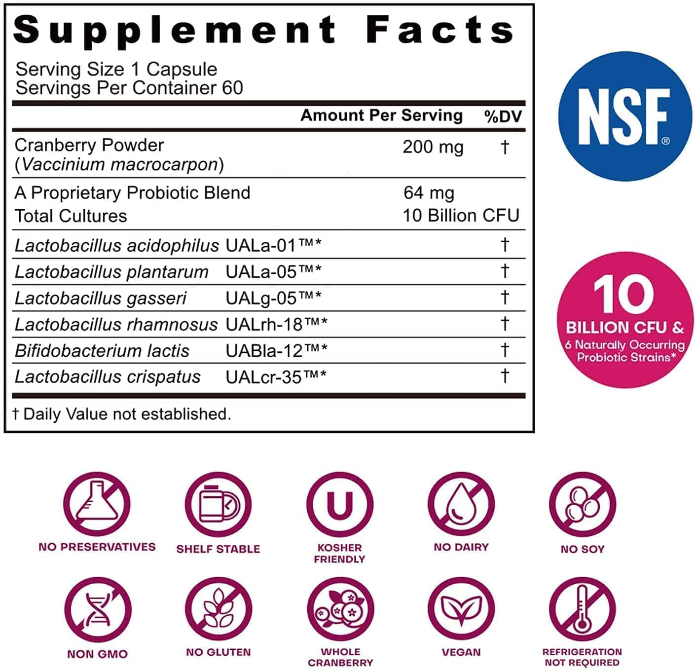 NutriCelebrity NutriFlora-Pro Probiotics for Women, Vaginal, Urinary Health, Immune System Digestive NutricelebrityAu supplements