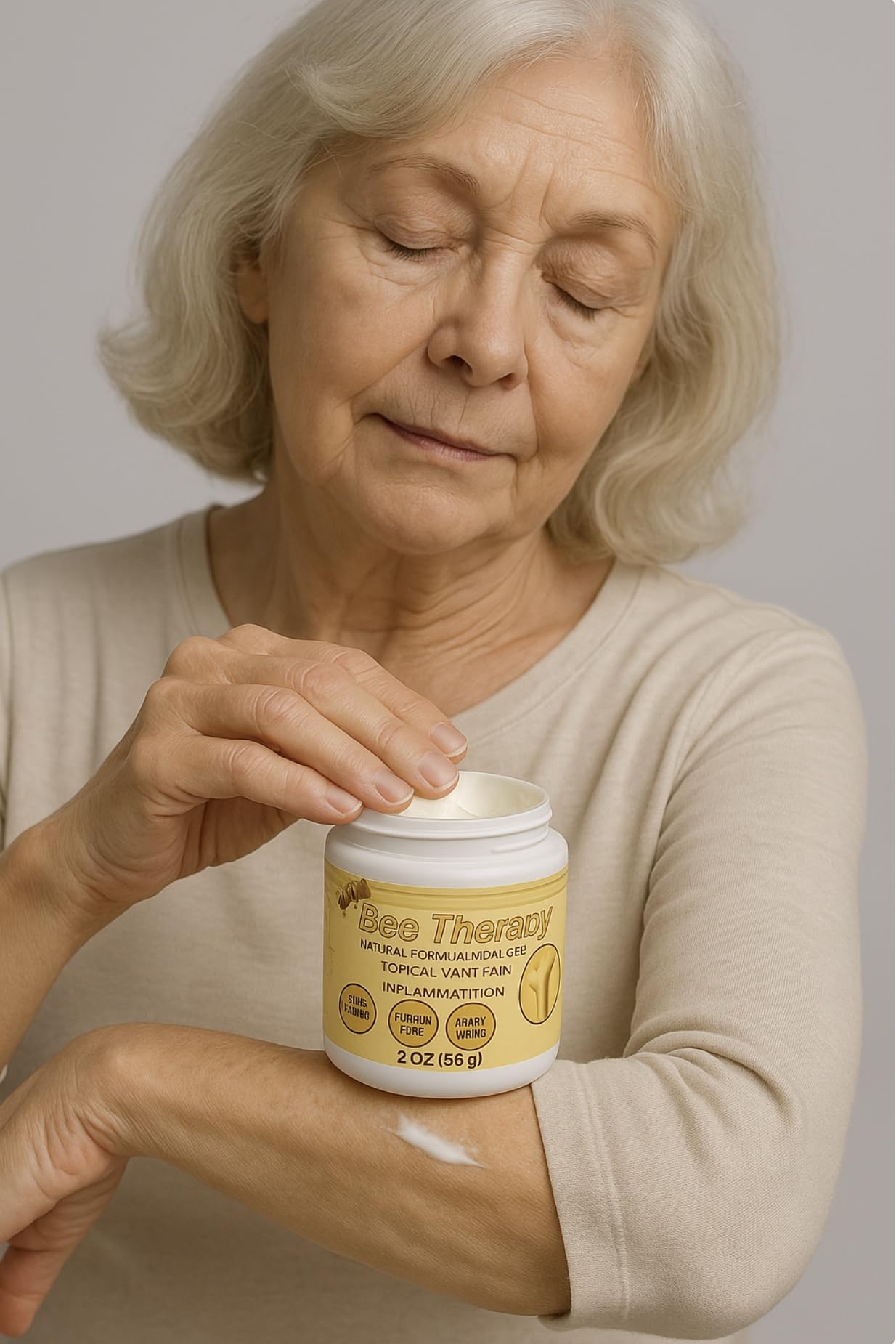 Bee Therapy Cream | Natural Formula with Bee Extract | Topical Use for Joints, Knees, Back & Muscles | 2 oz (56 g) | Paraben Free | Non-Greasy | Lightweight | Made in USA GenericAu supplements