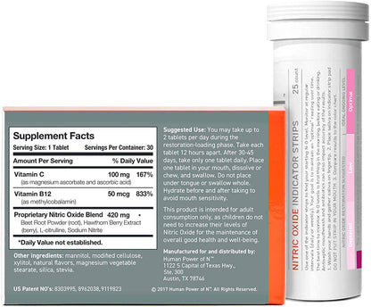 humanN Neo40 Daily & Nitric Oxide Indicator Strips humanNUS supplements