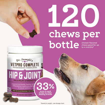 VetPro Dog Hip and Joint Supplement - Pain and Inflammation Relief Chews VetPro CompleteUS supplements