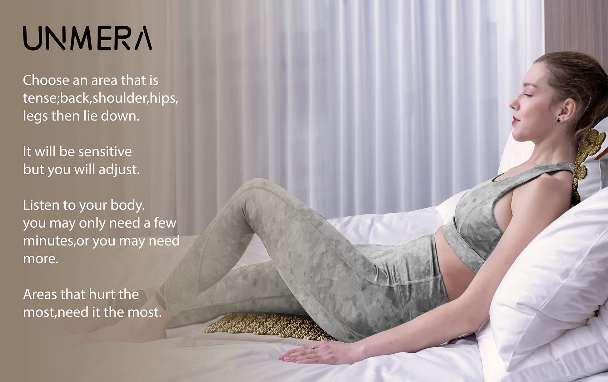 UNMERA Acupressure Mat and Pillow Set,Natural Premium Linen & Coconut Fiber Filling UNMERAAu supplements