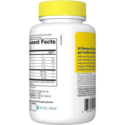Renew Life Adult Daily Digestive Prebiotic Fiber, 150 Vegetarian Capsules Renew LifeUS supplements