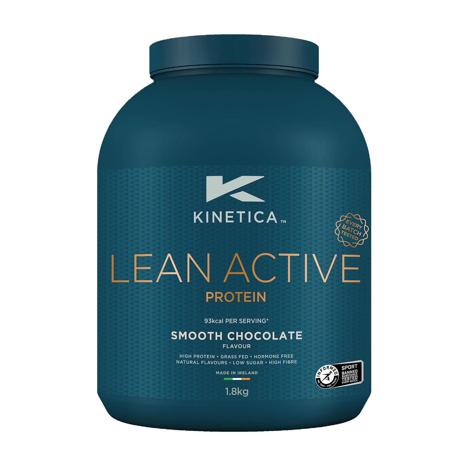 Kinetica Lean Protein Powder, Low Calorie, Grass Fed Whey, 72 Servings, Smooth Chocolate, 1.8kg KineticaAu supplements