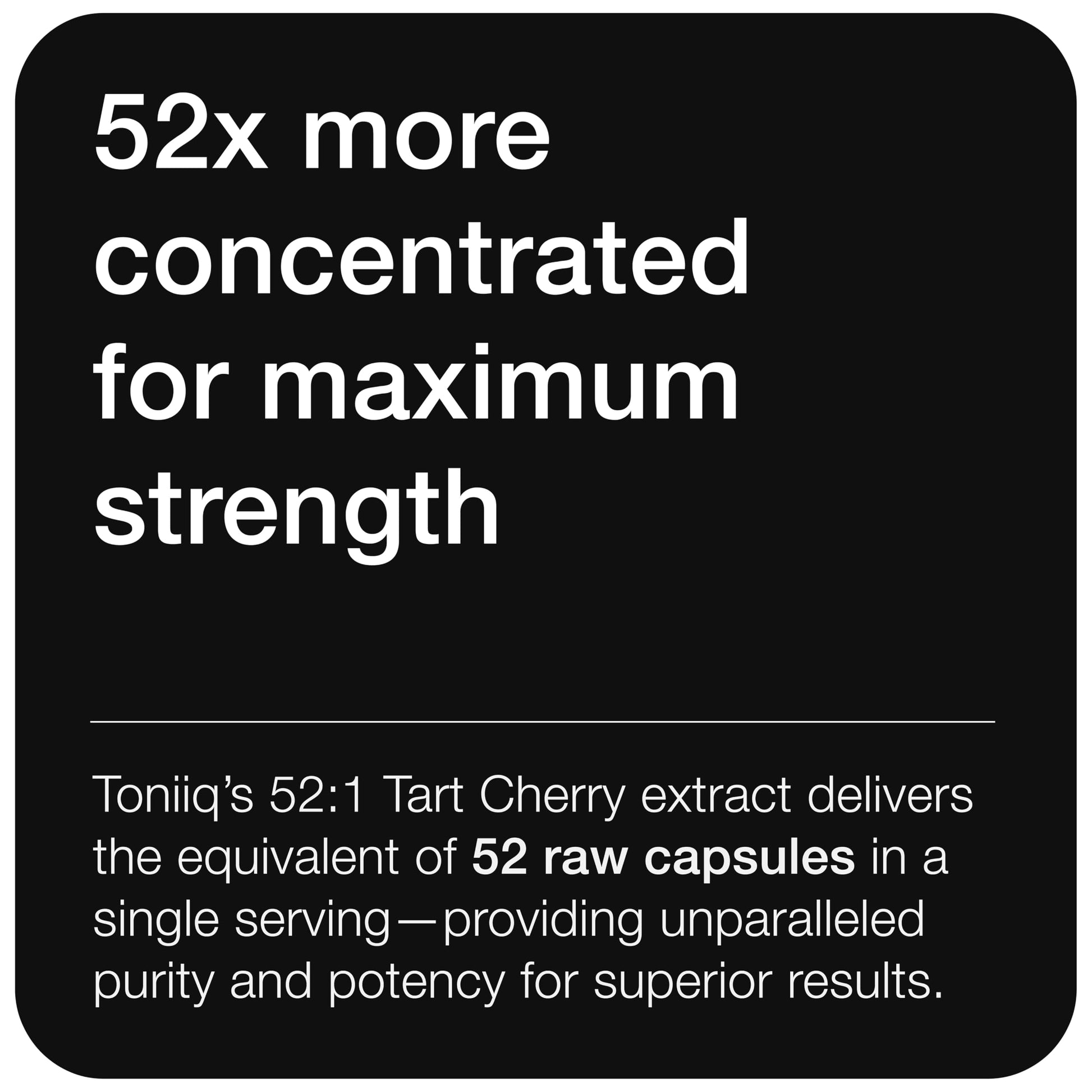 Toniiq Tart Cherry Capsules - Ultra High Potency 52:1 Extract - Highly Concentrated - Third-Party Lab Tested for Purity & Quality - 120 Capsules ToniiqAu supplements