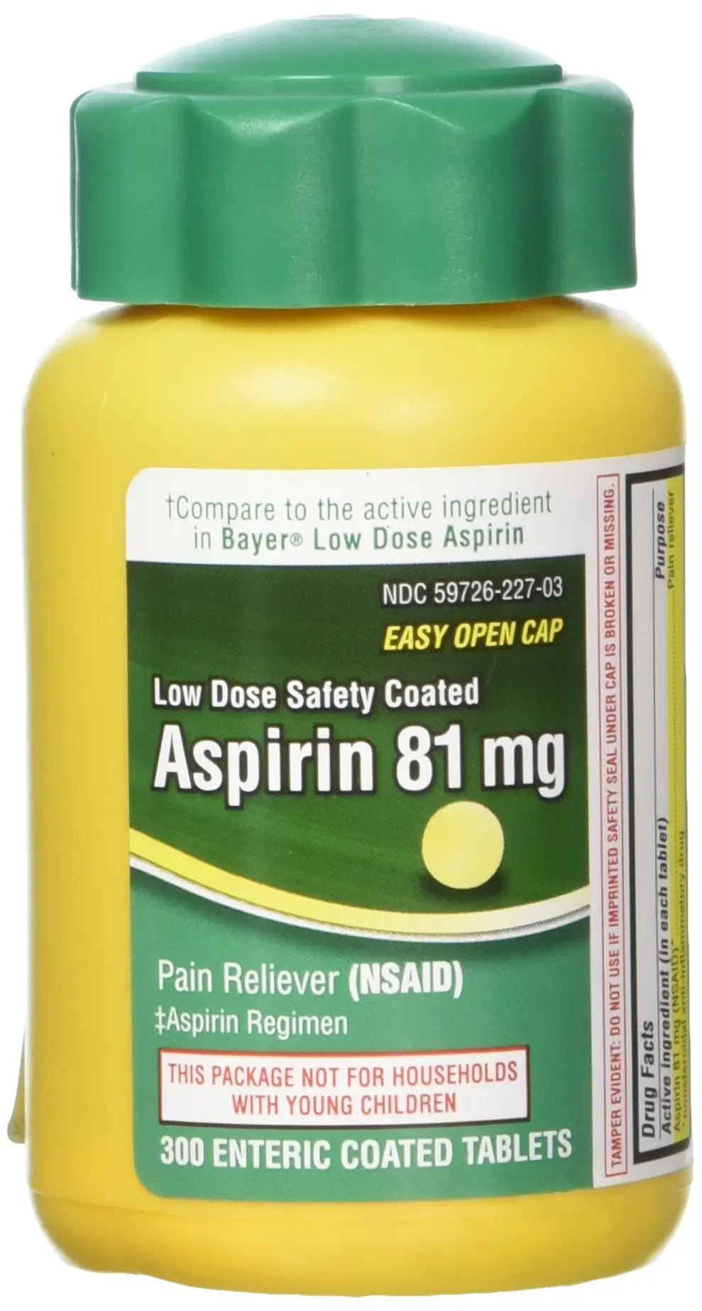 Life Extension Low Dose Aspirin - 81 mg - 300 Enteric Coated Tabs Life ExtensionAu supplements