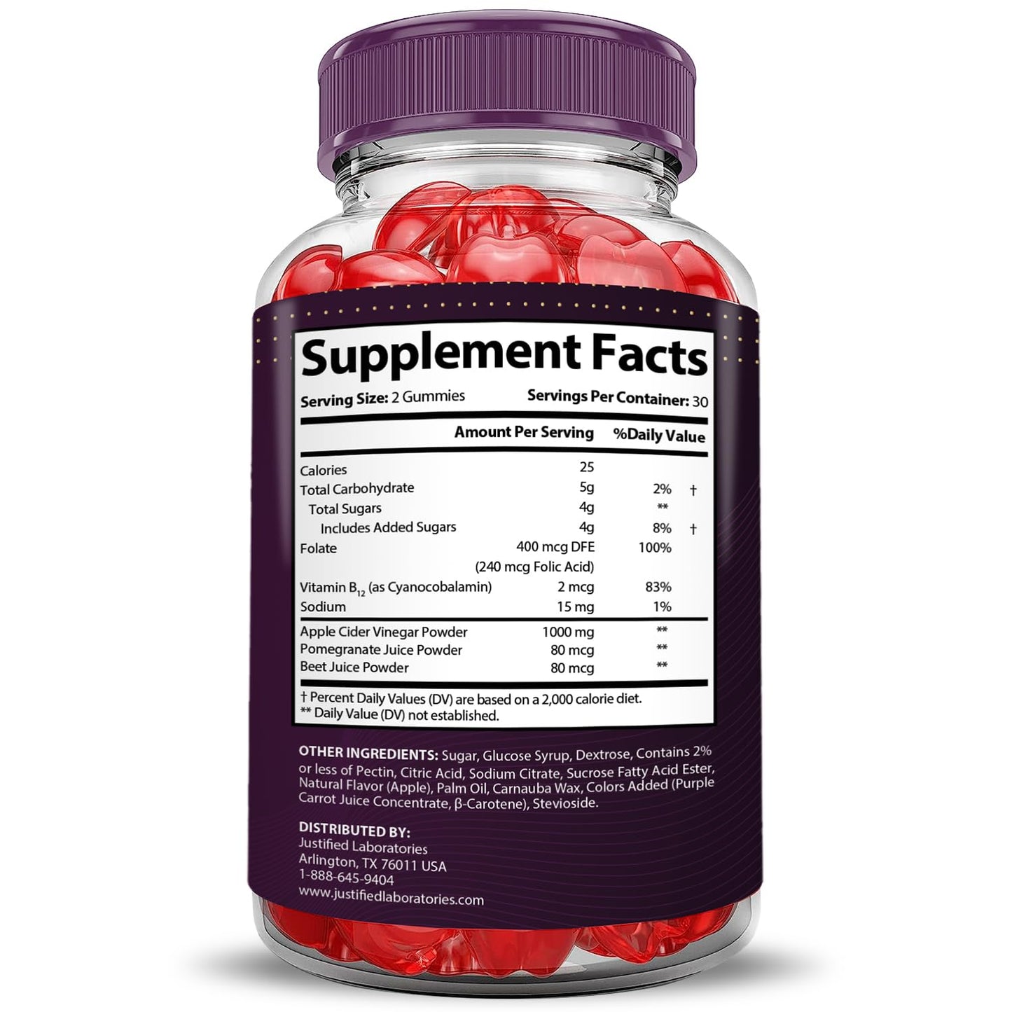 (2 Pack) Proton Protein Keto ACV Gummies Advanced Formula 1000MG Proton Keto Justified LaboratoriesUS supplements