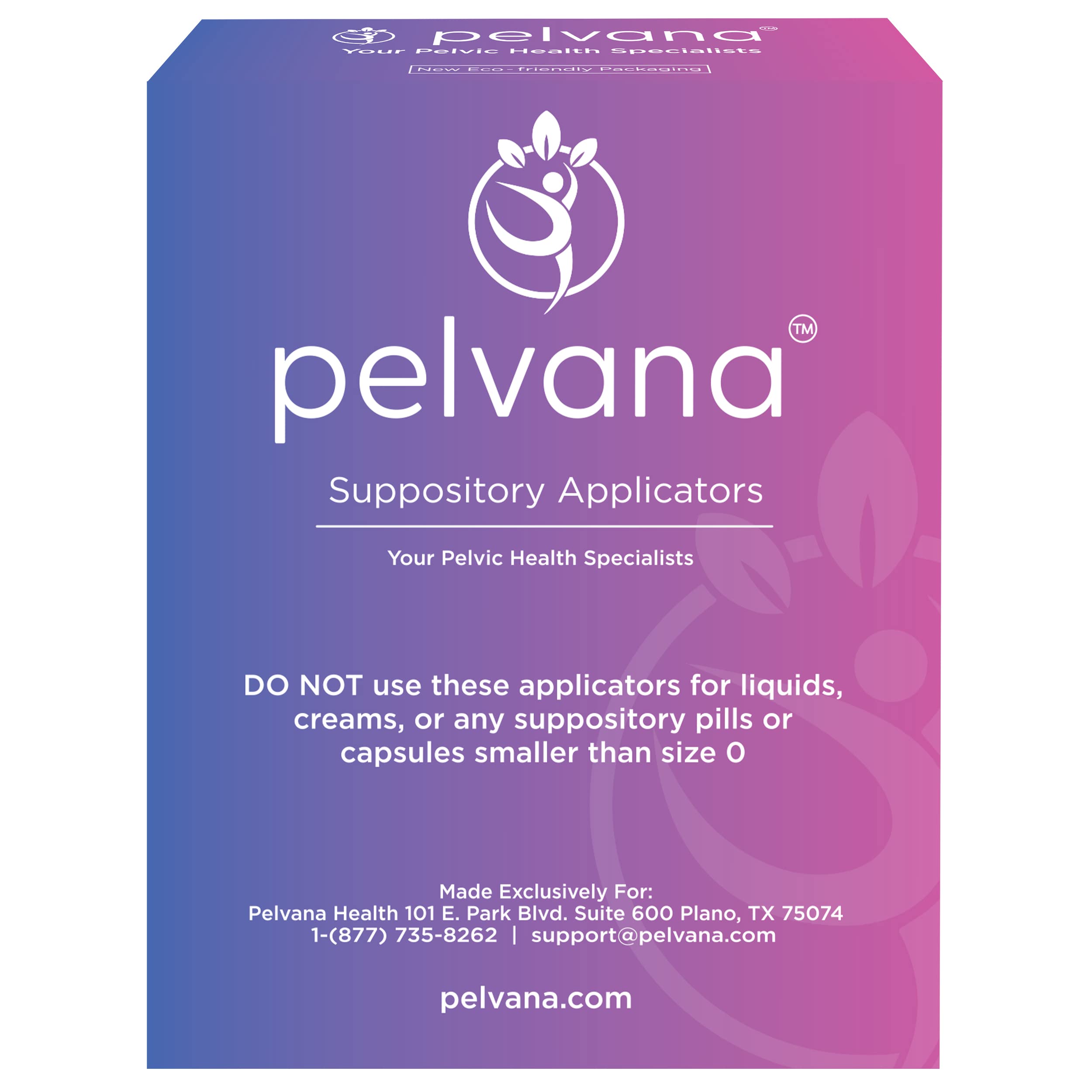 Pelvana Suppository Applicators for Women - (30 Pack) - Fits Size 0 and 00 Capsules - Often Used PelvanaAu supplements