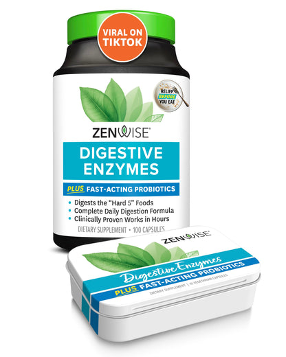 Zenwise Digestive Enzymes - Probiotic Multi Enzymes with Probiotics, 115 Ct Zenwise HealthUS supplements