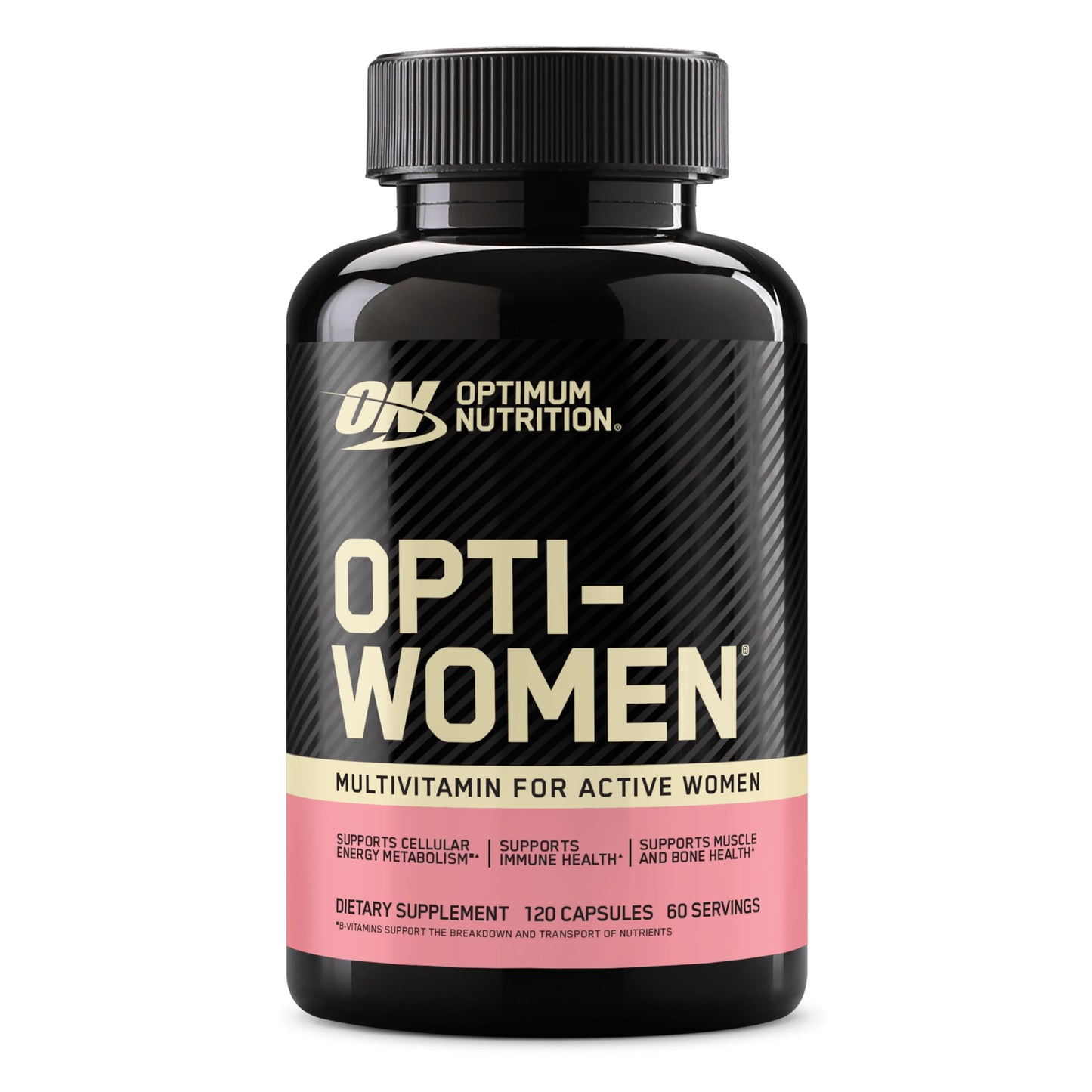 Optimum Nutrition Opti-Women, Vitamin C, Zinc and Vitamin D for Immune Support Womens Daily Multivitamin Supplement with Iron, Capsules, 120 Count Optimum NutritionUS supplements