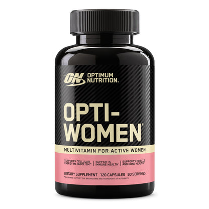 Optimum Nutrition Opti-Women, Vitamin C, Zinc and Vitamin D for Immune Support Womens Daily Multivitamin Supplement with Iron, Capsules, 120 Count Optimum NutritionUS supplements