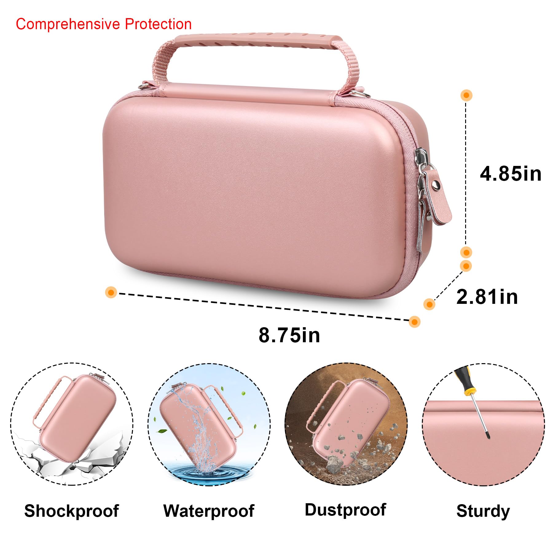 Elonbo Carrying Case Compatible with Portable Handheld Inhaler Nebulizer Machine ElonboUS supplements