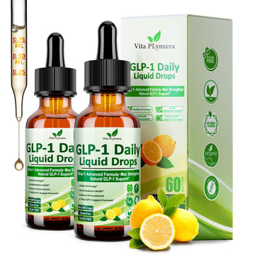 2 Pack Metabolic Support Liquid Drops, 10-in-1 Formula with Berberine, Ceylon Cinnamon, Prebiotic Fiber & Green Tea Extract | Digestive & Gut Health for Women & Men | Vegan, Non-GMO Vita PLynxeraAu supplements