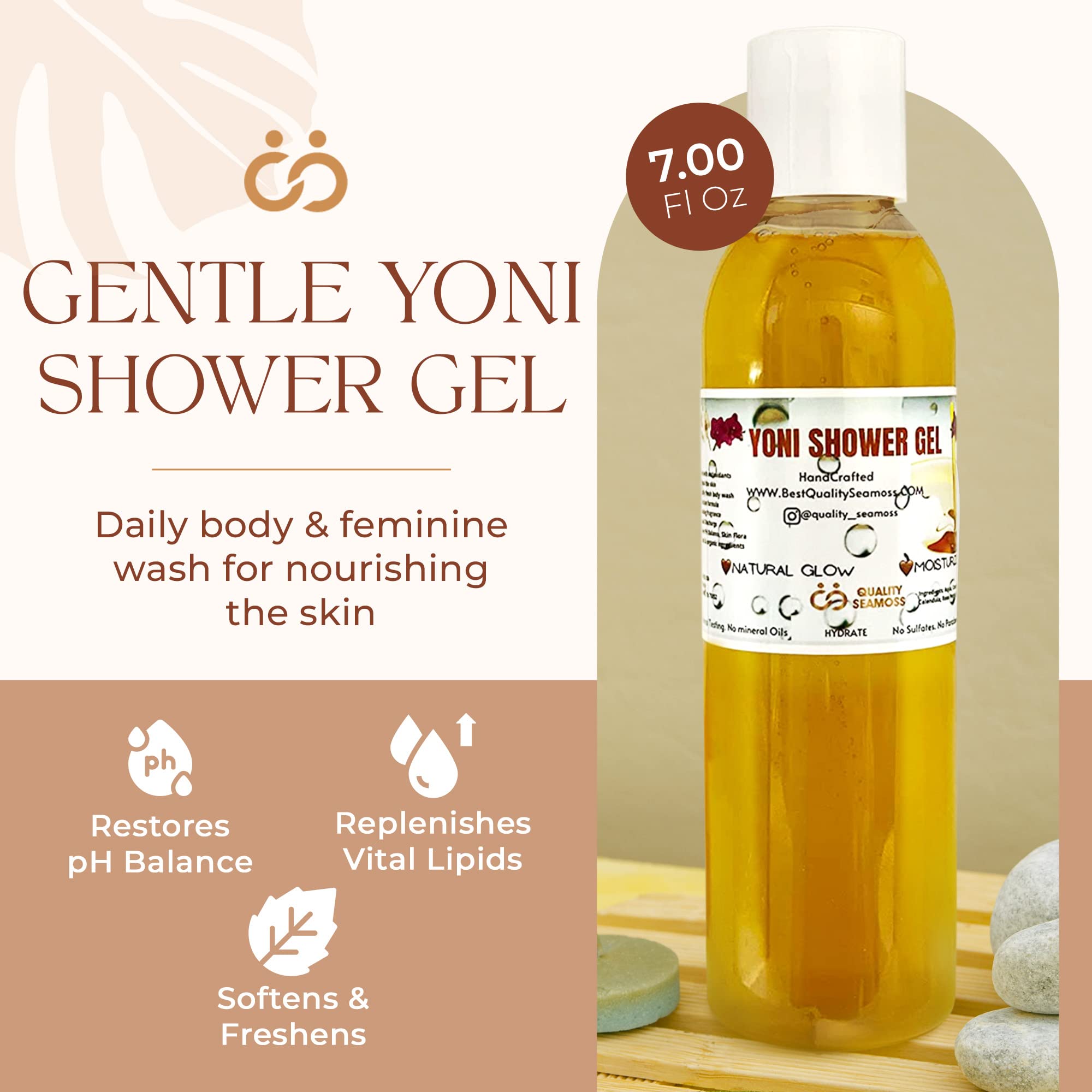 Ph Balance Feminine Wash - Vee Health & Yoni Wash Shower Gel- Use with Yoni Oil. Moisturizing Calendula Quality Seamoss and Yoni OilAu supplements