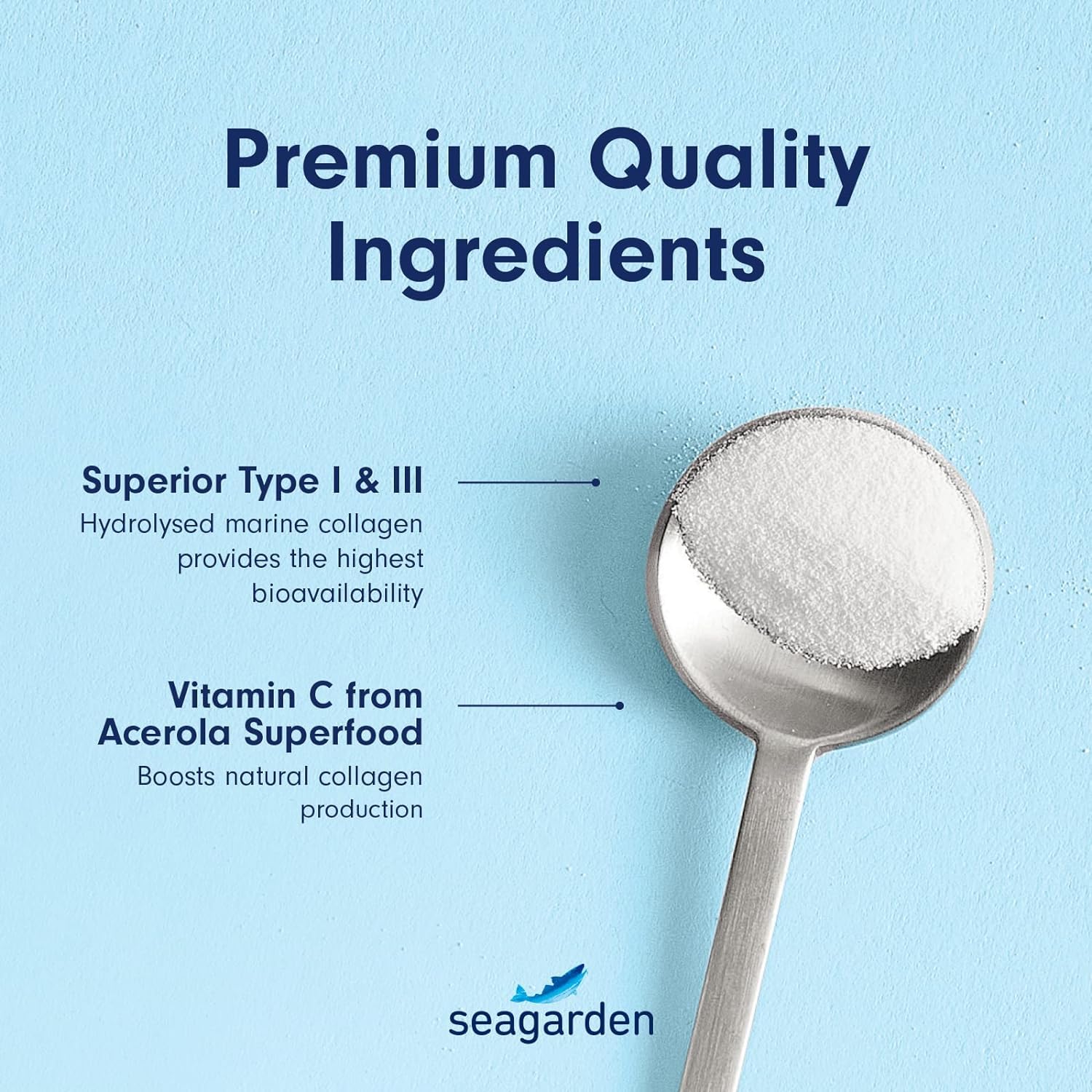 Seagarden Marine Collagen Powder + Vitamin C | Collagen Peptides Powder (Type I & III) SEAGARDENAu supplements