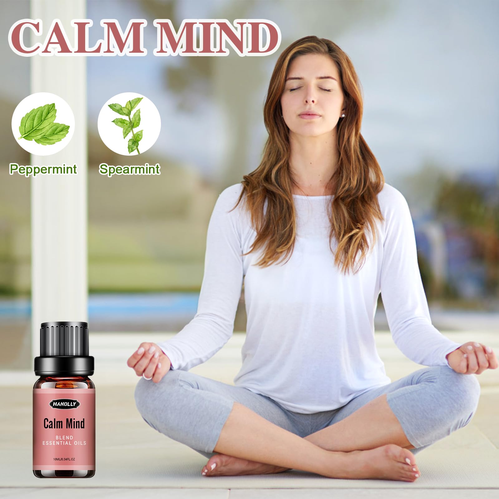 Essential Oils Blend Set, Fragrance Oil Aromatherapy Essential Oils Kit for Diffuser (6x10ML) HanollyAu supplements