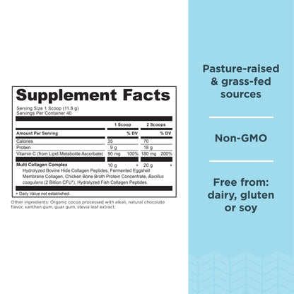 Ancient Nutrition Collagen Powder Protein, Multi Collagen Chocolate Protein Powder Ancient NutritionUS supplements