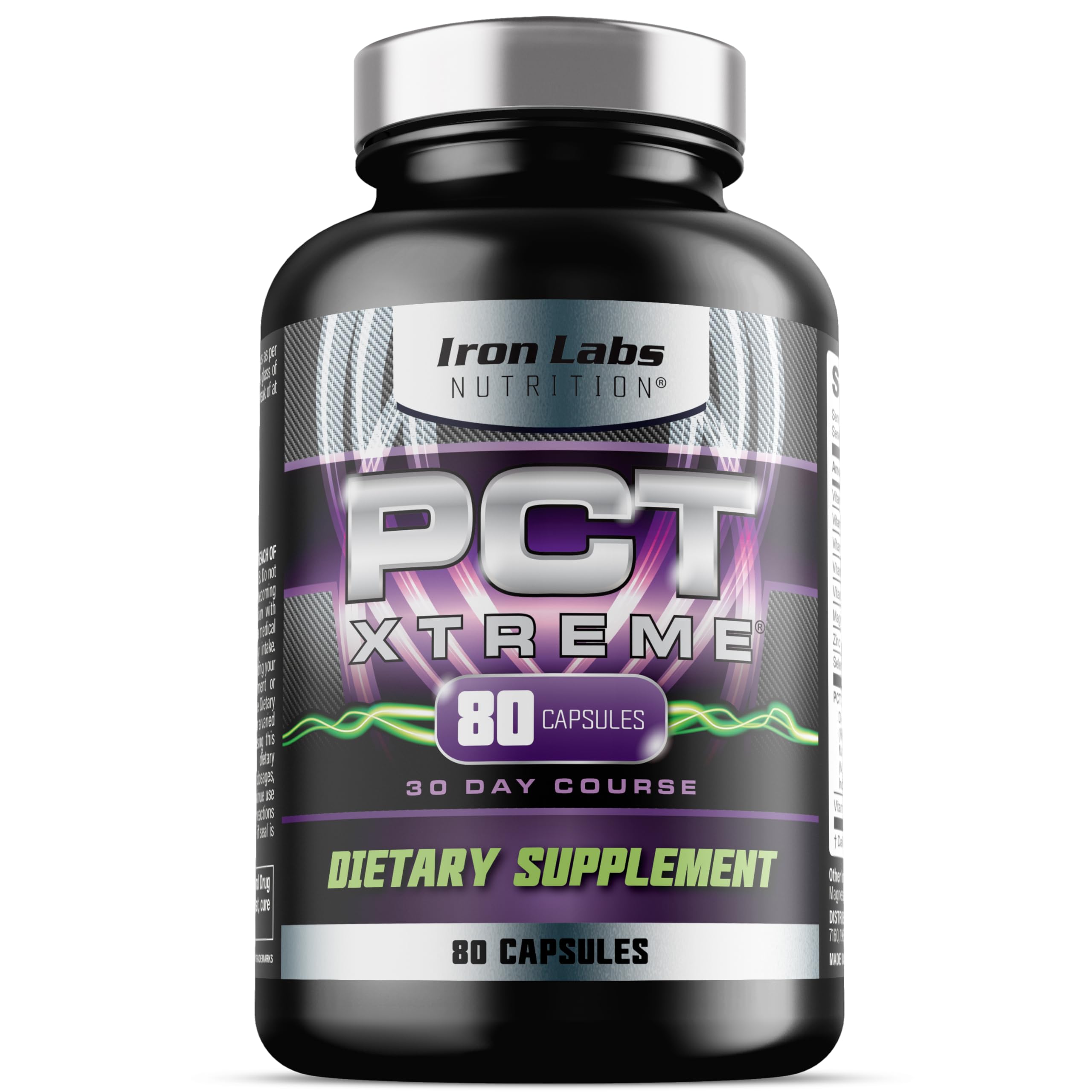 Iron Labs Nutrition PCT Xtreme - PCT Supplement for Men - 30 Day Course - Post Cycle Support Booster (80 Capsules) Iron Labs NutritionAu supplements