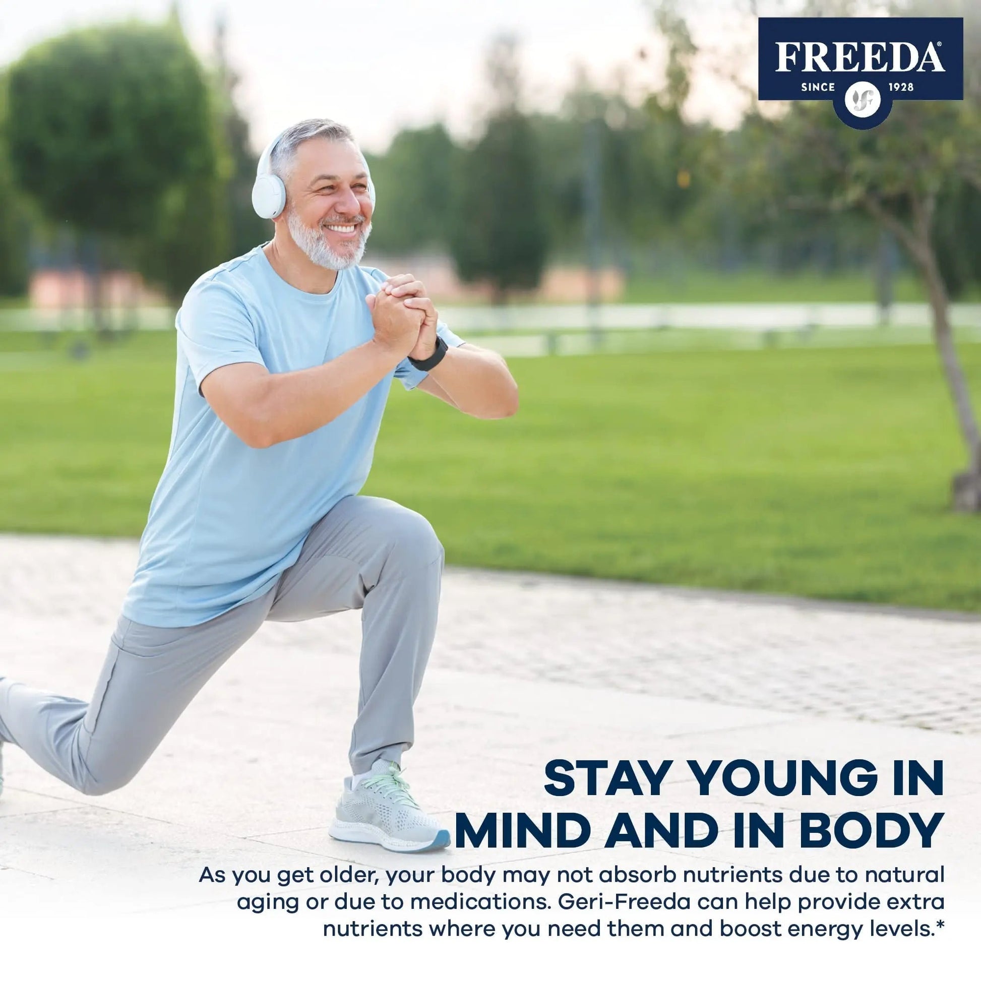 Freeda Senior Multivitamin - Kosher Vitamins for Men & Women 60 and Over - One Daily Coated Tablet - Women’s & Men’s Vitamins Multivitamin 60 Plus FREEDAAu supplements