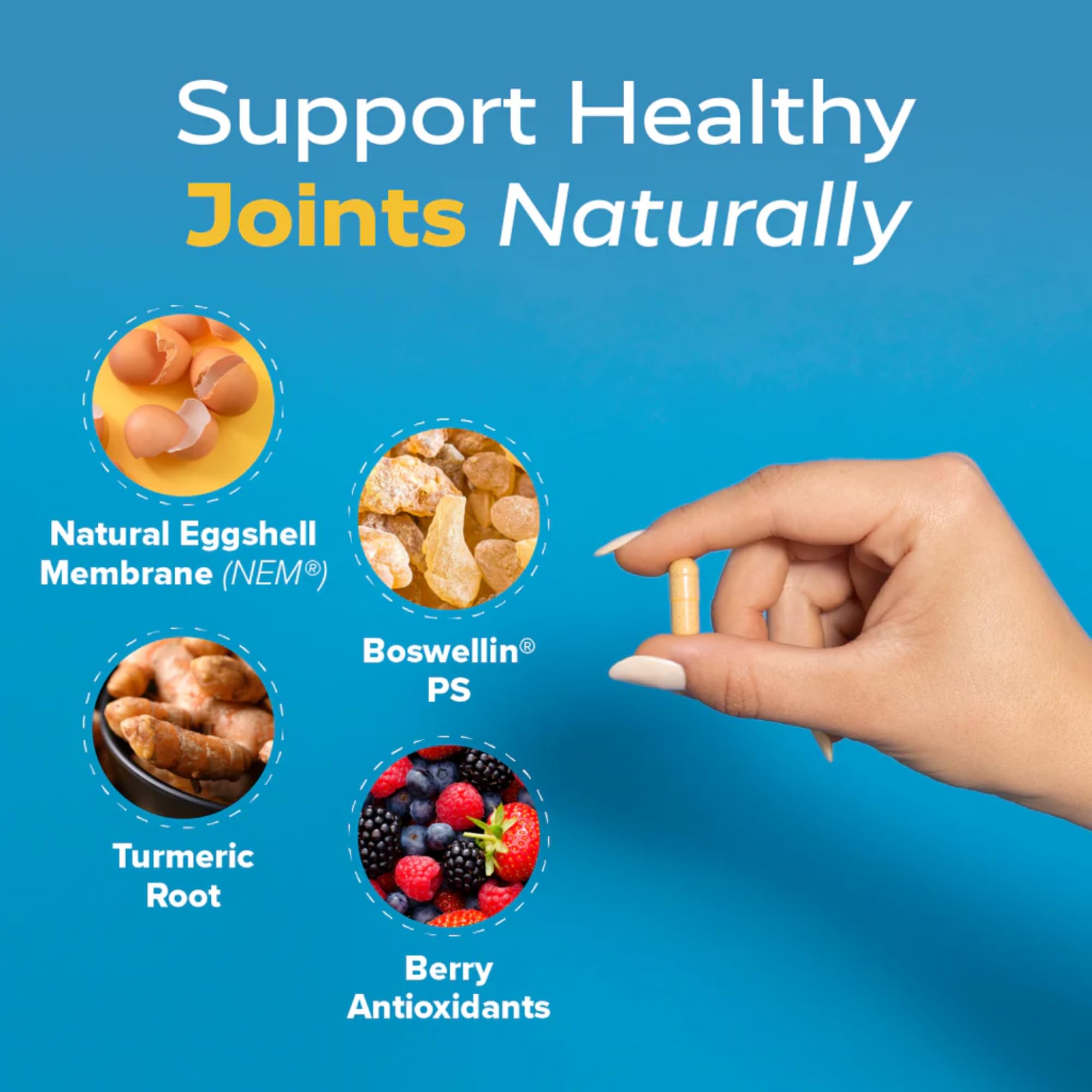 Redd Remedies, Joint Health Advanced, Helps Strengthen Connective Tissue and Cartilage, Fast-Acting Comfort with Boswellia Serrata and Turmeric, 120 Vegetarian Capsules Redd RemediesAu supplements