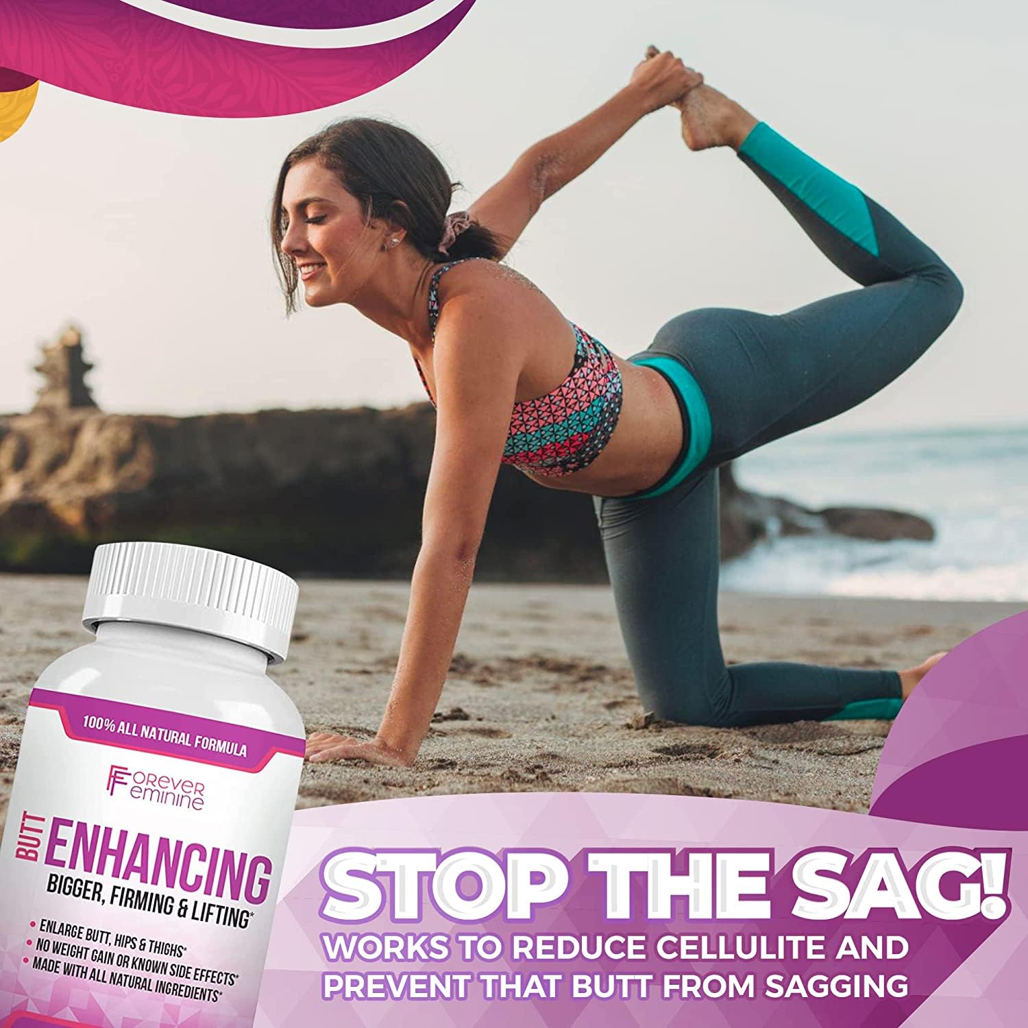 Forever Feminine Premium Butt Enhancement Pills - Booty Enlargement Pills - Shape Forever FeminineAu supplements