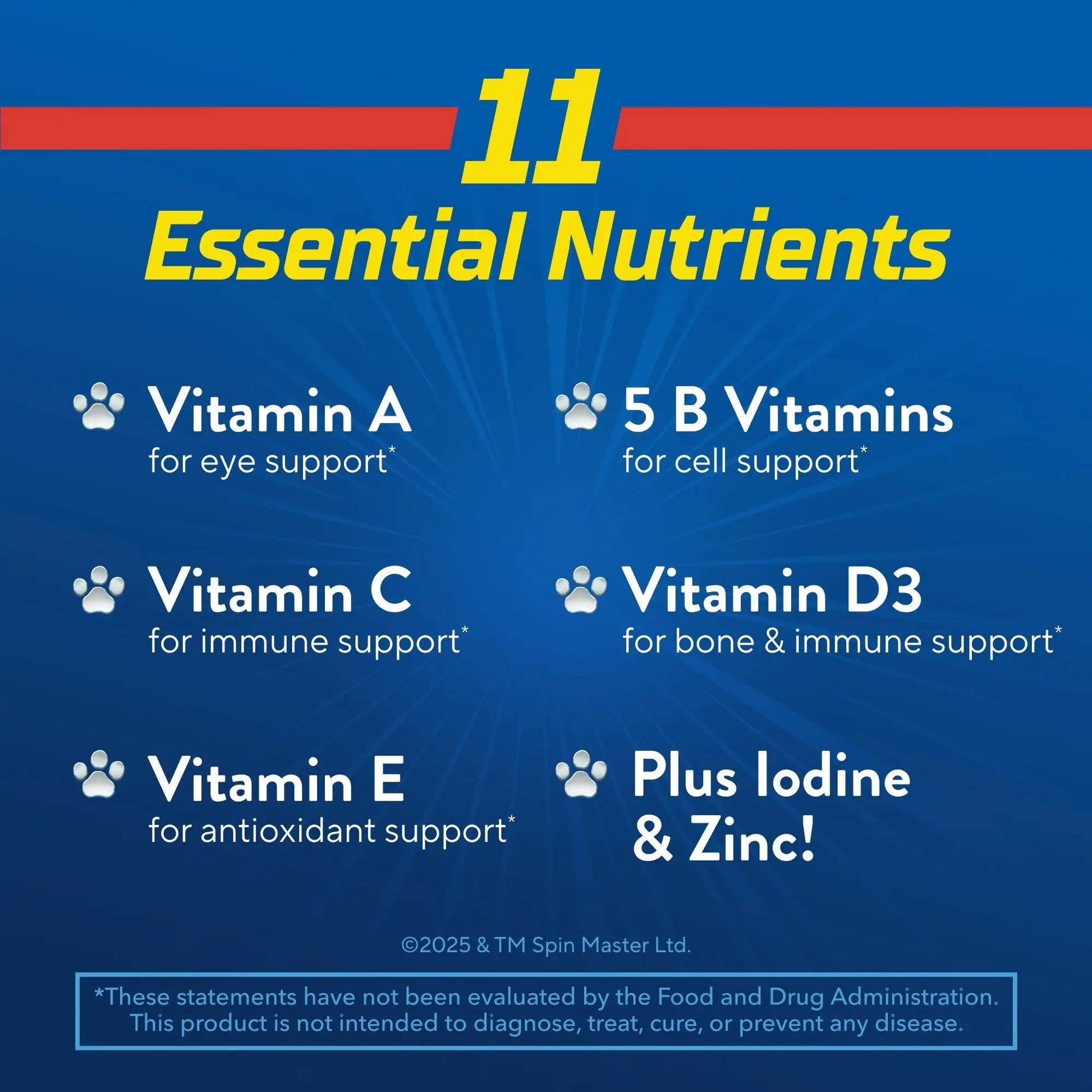 L’il Critters Paw Patrol Gummy Vites Daily Gummy Multivitamin for Kids, Vitamin C, D3 for Immune Support Cherry Lil CrittersAu supplements