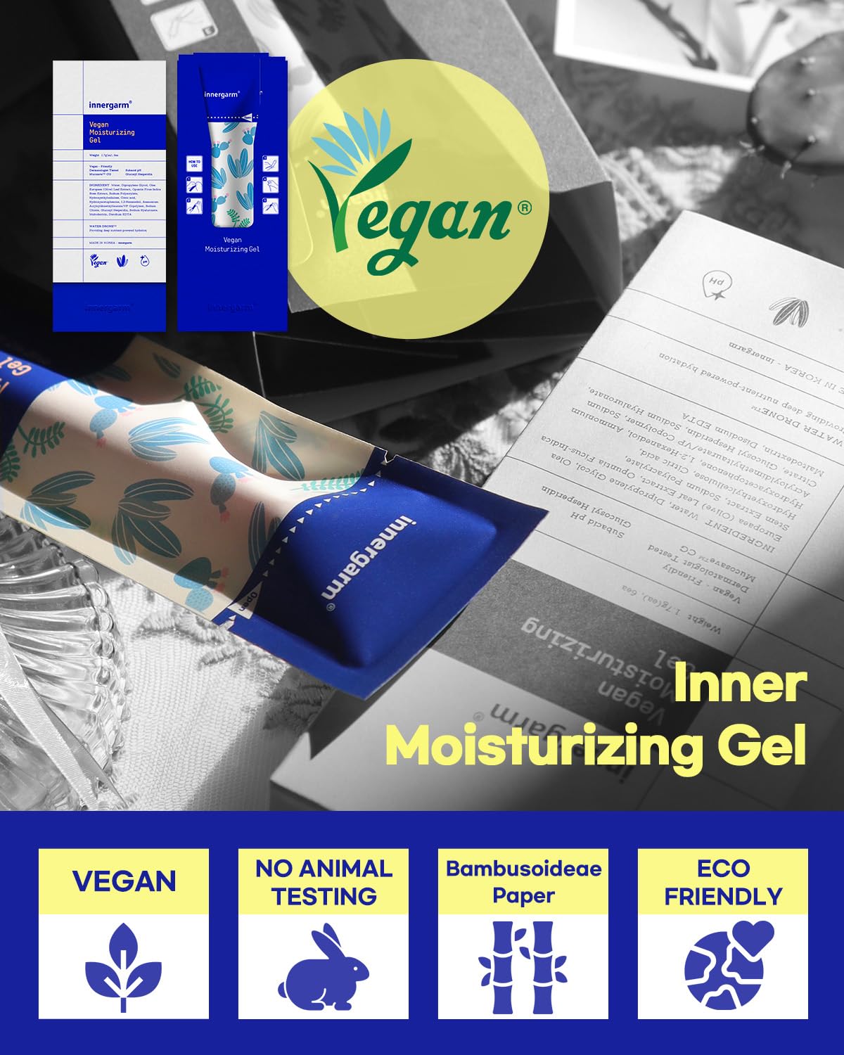 wettrust Innergarm Vegan Moisturizing Gel - pH Balanced Intimate Care for Women, Natural Ingredients, 6 Count wettrustAu supplements