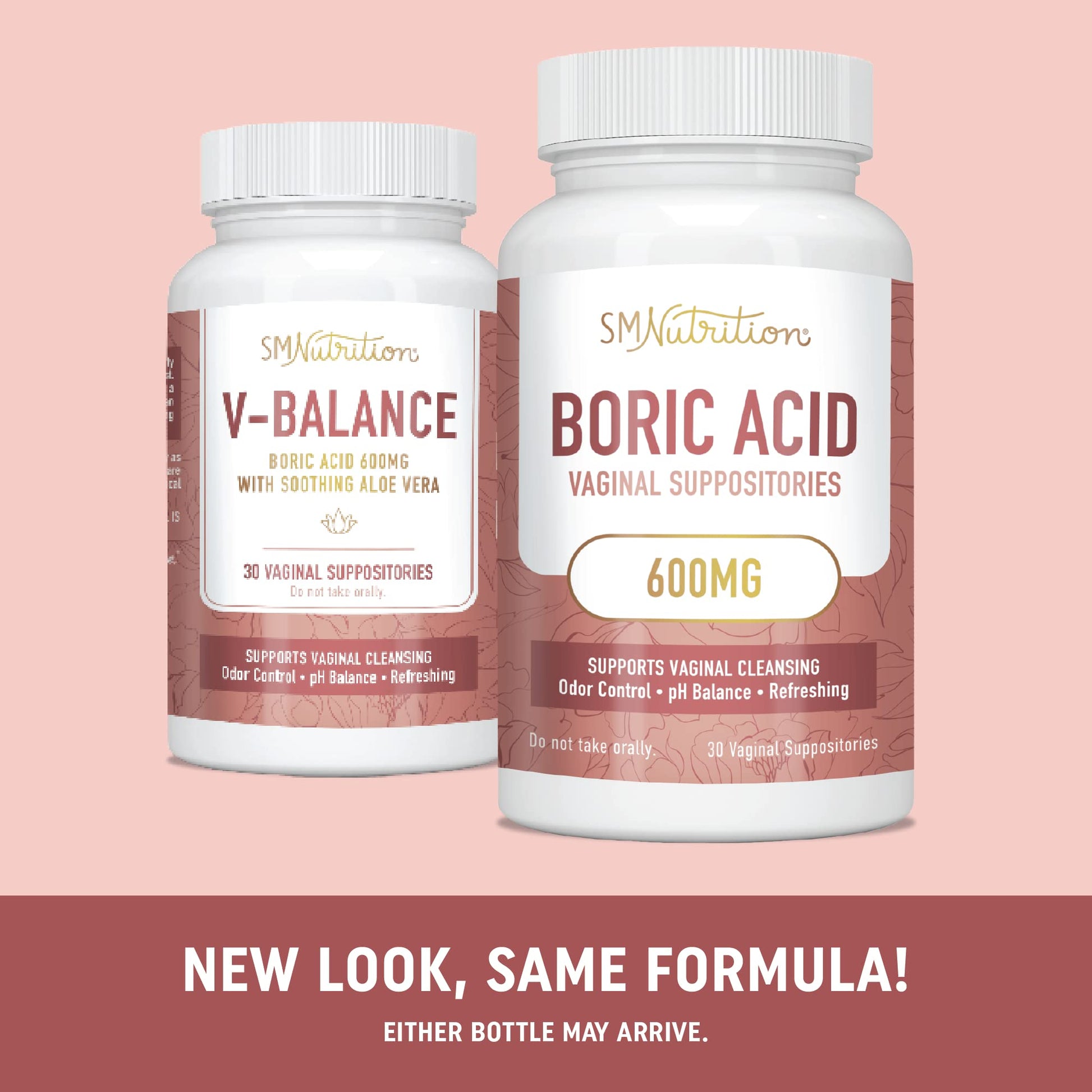 Boric Acid Suppositories for Women | 600mg | for pH Balance, Vaginal Odor & Itching | Feminine Intimate Health SMNutritionAu supplements