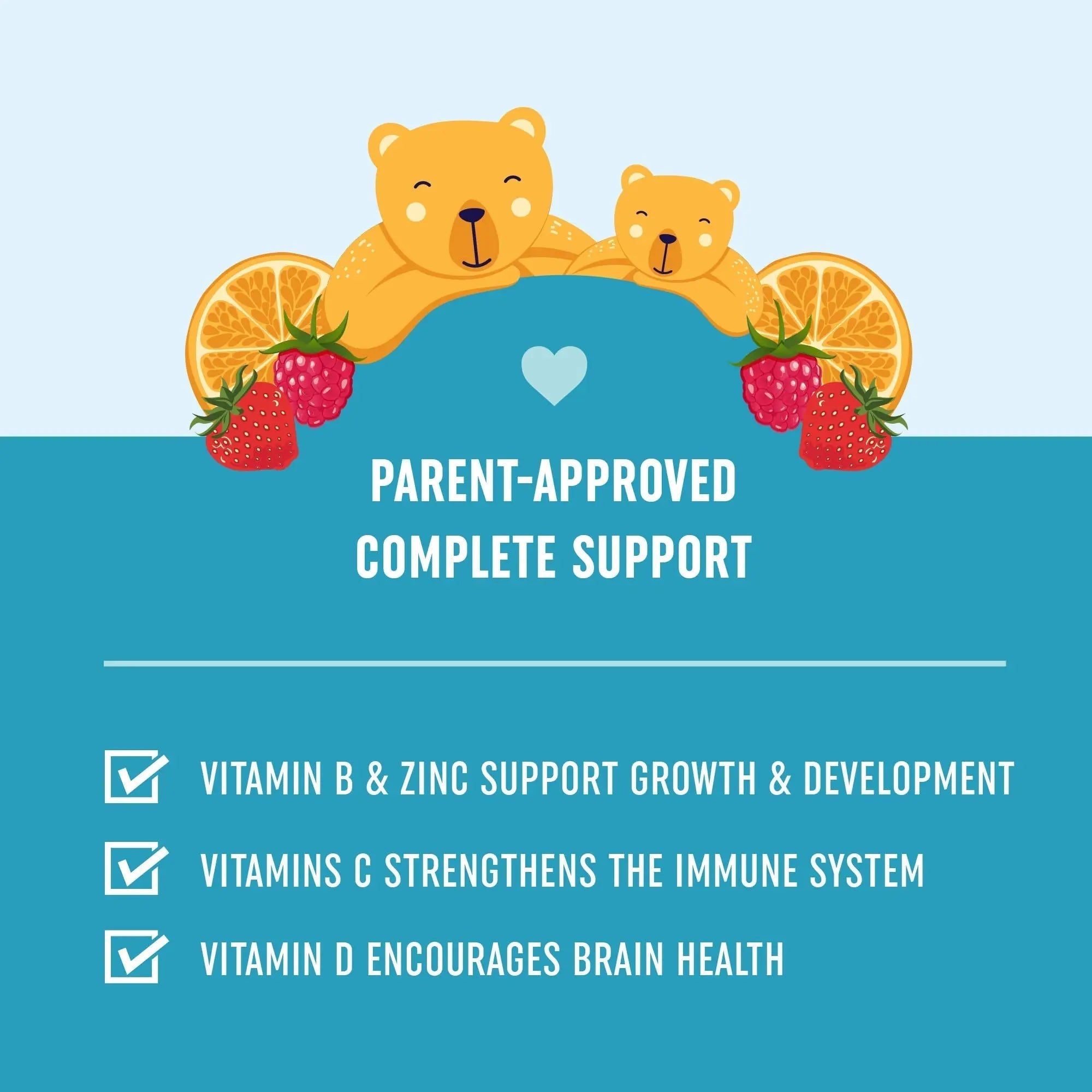 Kids Multivitamin Gummies | Vitamins A, B, C, D & Zinc for Immunity, Growth & Development | Daily Multivitamins for Children Ages 2+ | MAV NUTRITIONAu supplements