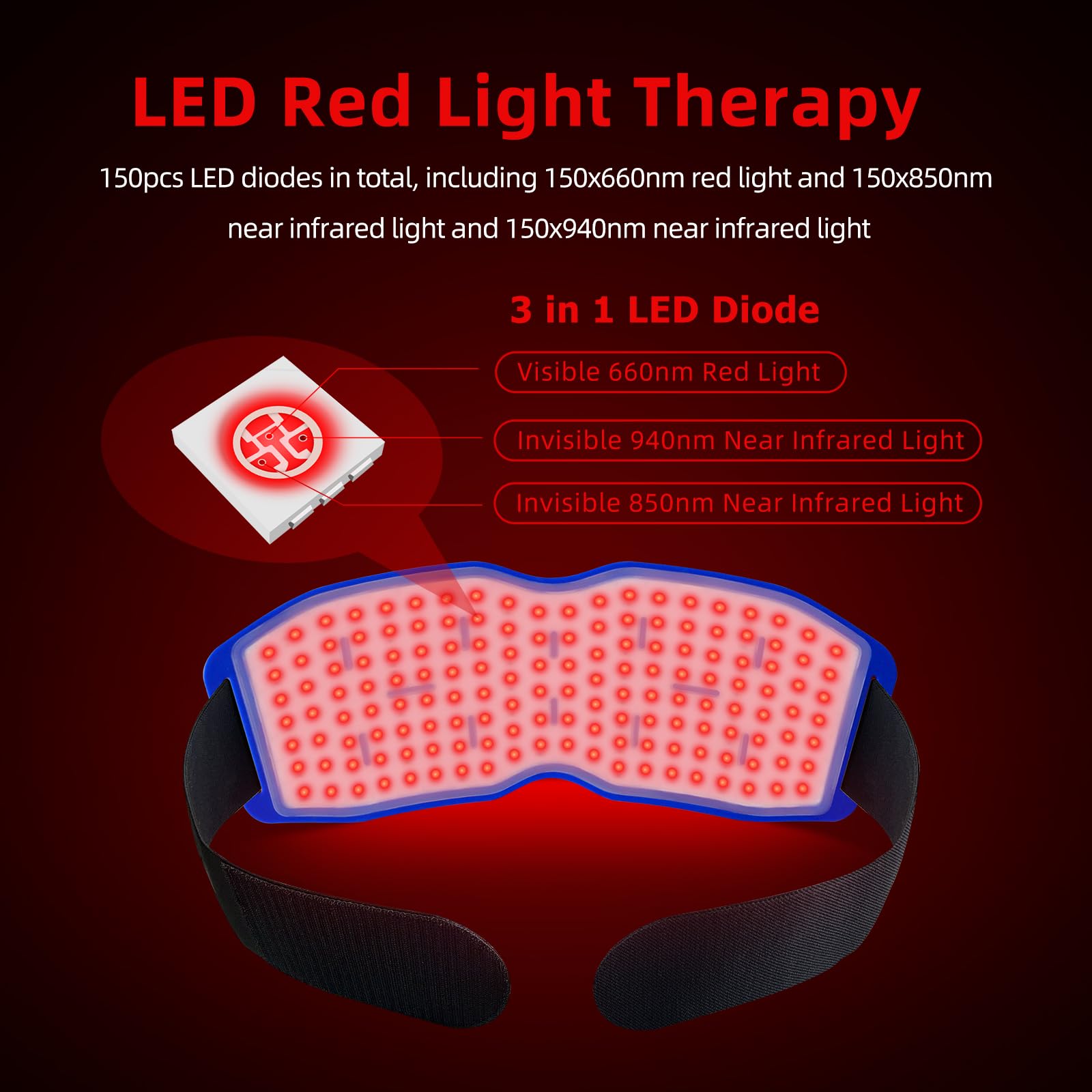 Yoveck Red Light Therapy Belt, Silicone Red Light Therapy Pad Near Infrared Light Therapy YoveckAu supplements