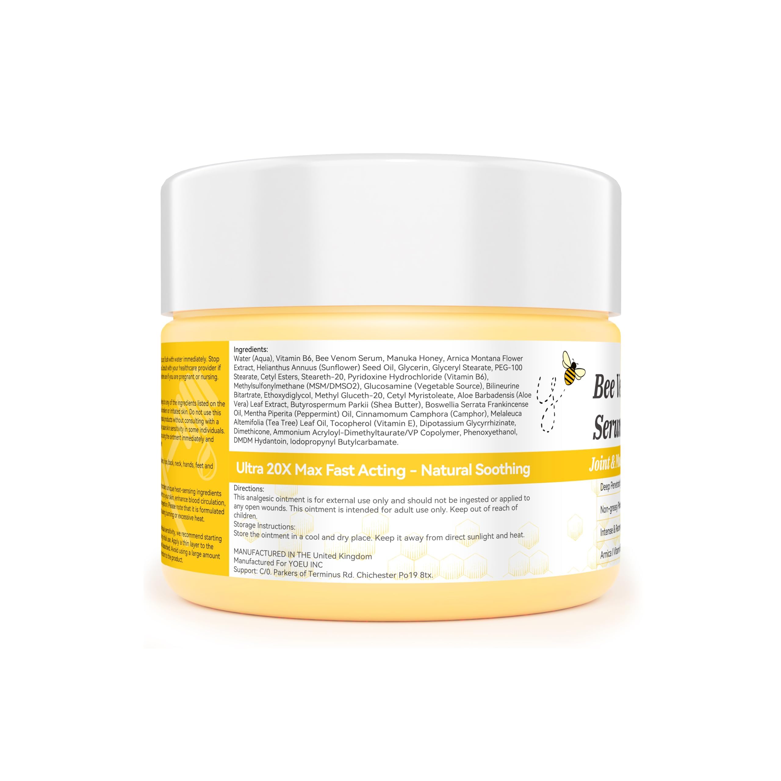 EOIK Zealand Bee Venom Professional Serum Care Cream,Muscle & Bone Relief - roll-on applies Easily- Fast-Acting Soothing Effective Relief for Back, Neck, Hand, Foot, Knee, Muscle, Shoulder, Hip EOIKAu supplements