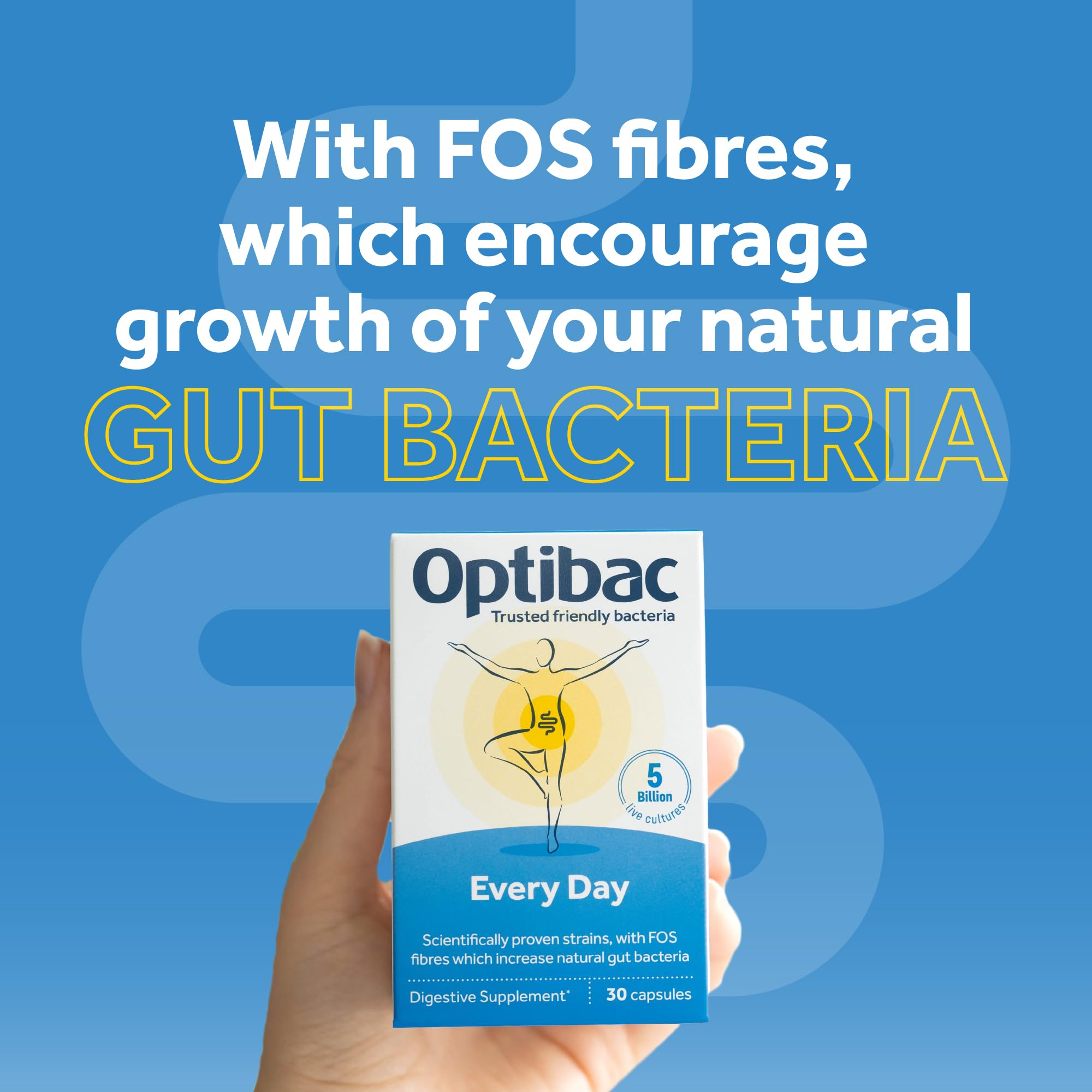 Optibac Probiotics Every Day - Digestive Probiotic Supplement with 5 Billion Bacterial OptiBacUS supplements