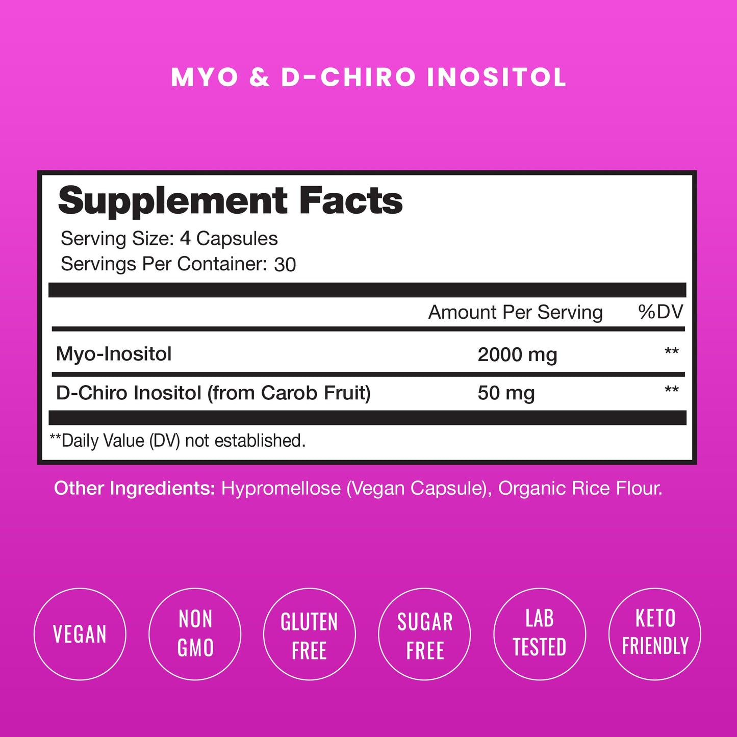 NutraChamps Myo-Inositol & D-Chiro Inositol Supplement | Ovarian & PCOS Support NutraChampsUS supplements