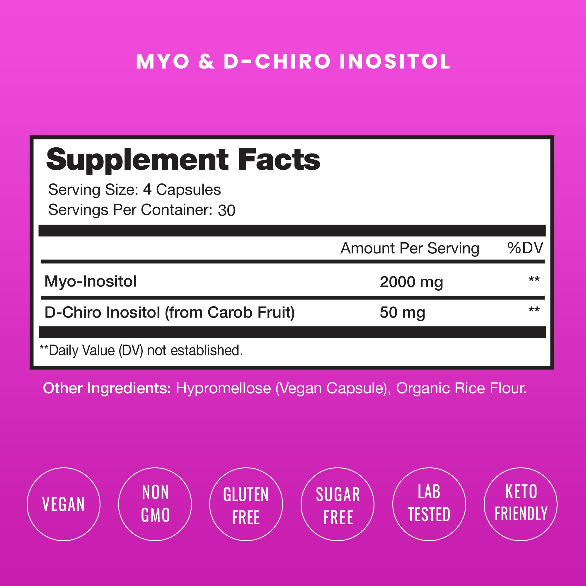 NutraChamps Myo-Inositol & D-Chiro Inositol Supplement | Ovarian & PCOS Support NutraChampsUS supplements