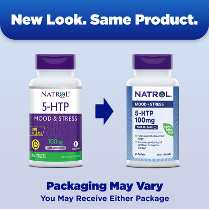 Natrol 5-HTP 100mg, Dietary Supplement Helps Support a Balanced Mood, 90 Time NatrolUS supplements