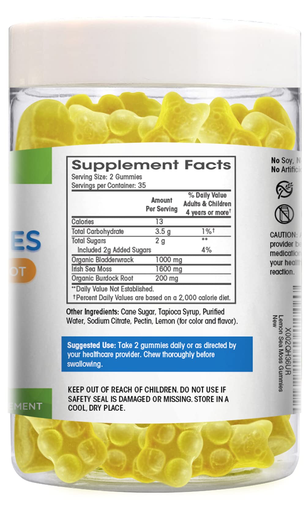 Sea Moss Gummies Plus Organic Bladderwrack and Burdock Root. Tasty Alternative to Sea Flamingo SupplementsAu supplements