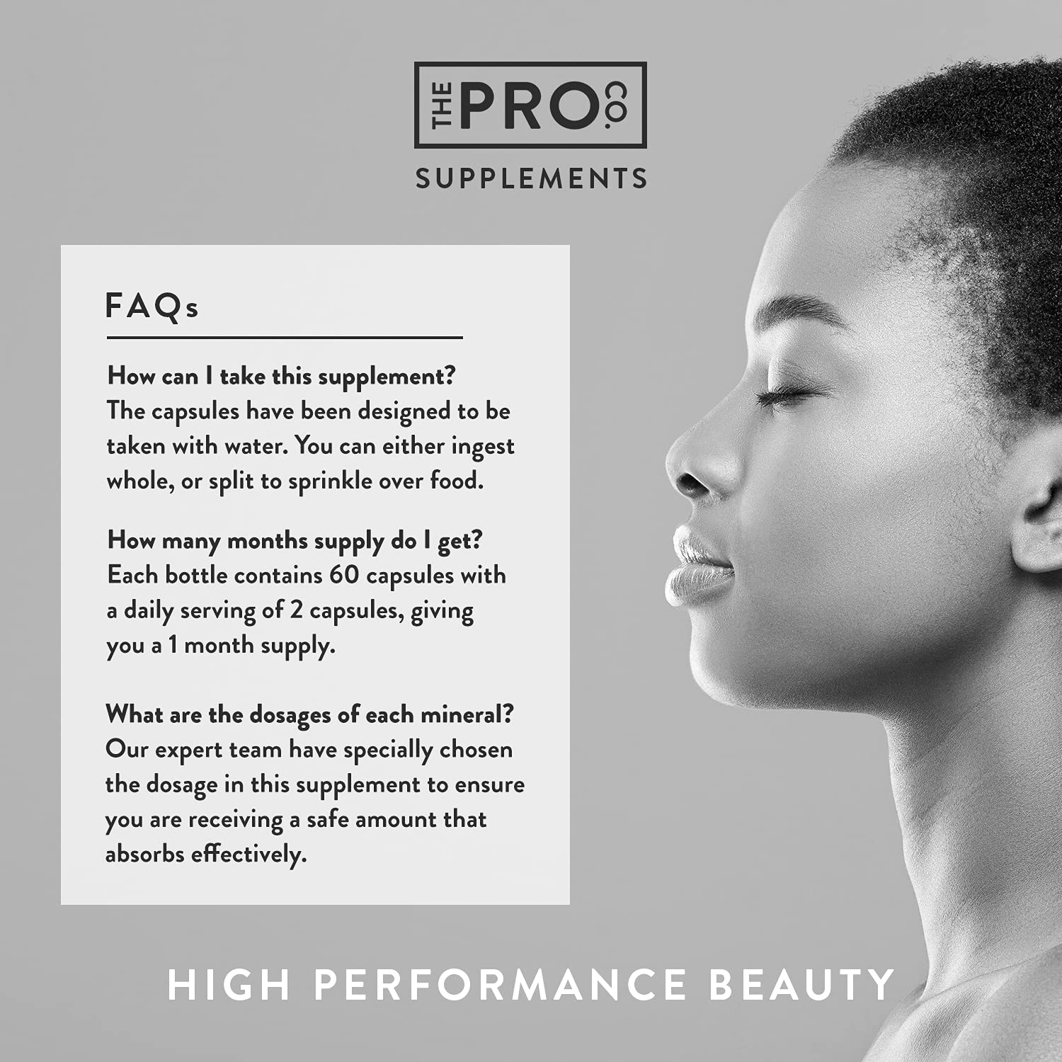 Premium Vegan Collagen Booster Supplement - Hair Skin & Nails Vitamins The Pro CoAu supplements