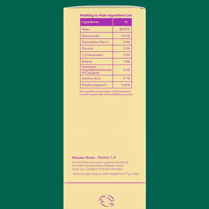 Good Molecules Niacinamide Serum - 10% Niacinamide Balancing B3 Facial Good MoleculesUS supplements