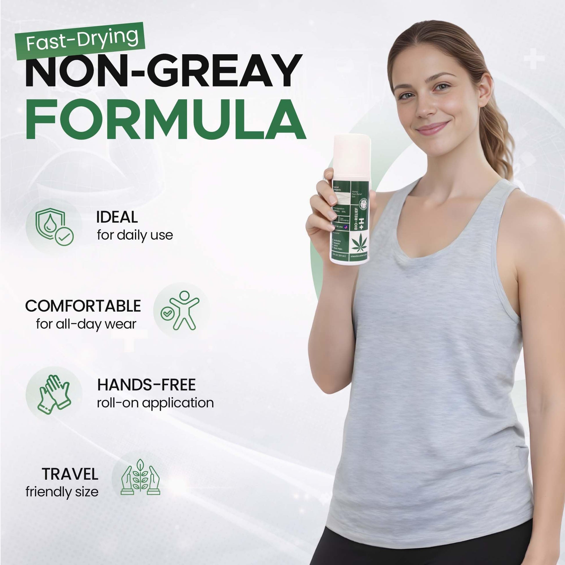 BIO-RELIEF Fast-Acting Hemp Pain Relief Roll On - Highly Effective, Cool & Topical Pain Relief Extra Strength for Arthritis, Muscle, Joint & Back – Easy Roll On Maximum Strength Scientific Solutions GlobalAu supplements